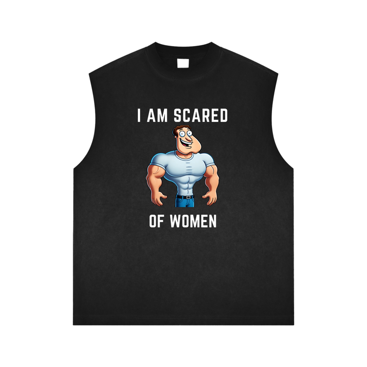 Gym tank,bodybuilding tank,funny gym shirt ,Funny gym tank top,Gymfy tank top,Im scared of woman shirt,Gymbro merch,Gymbro Apperal,Funny tank top