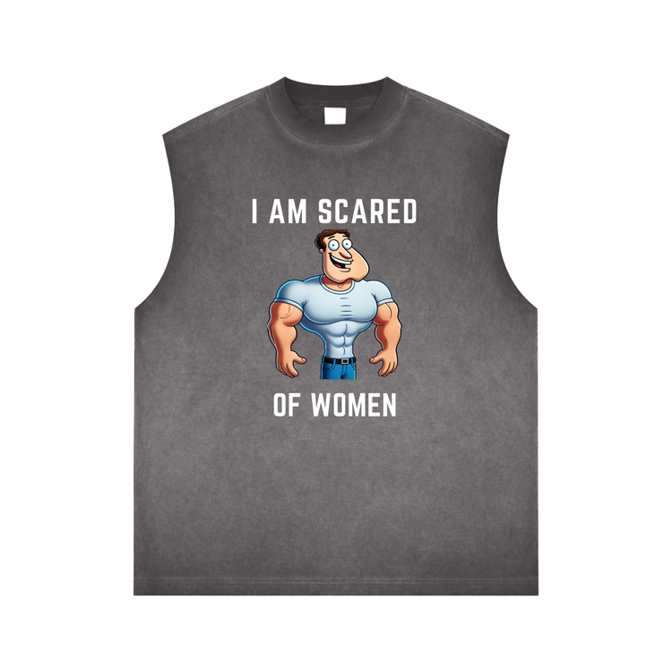 Gym tank,bodybuilding tank,funny gym shirt ,Funny gym tank top,Gymfy tank top,Im scared of woman shirt,Gymbro merch,Gymbro Apperal,Funny tank top