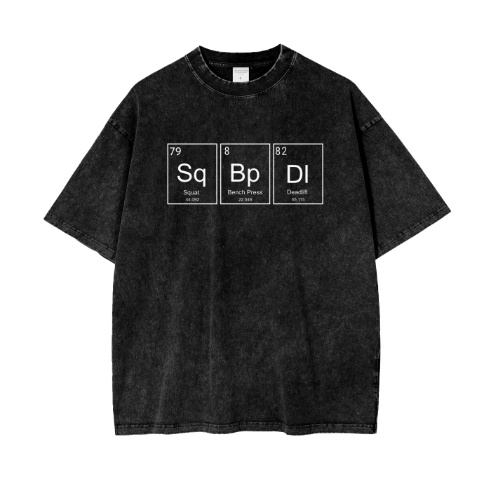 PR elemental table Oversized Pump Cover Tee - GYMFY