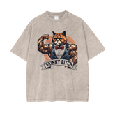 Gym Pump Cover,Oversized Gym Shirt,Bodybuilding Shirt,Funny Gym Shirt,•	Buff Cat Design